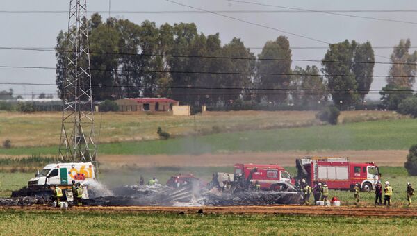 Крушение военного самолета в Испании. 9 мая 2015