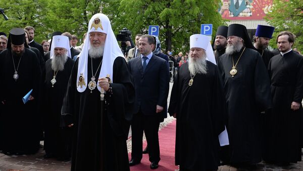 Патриарх Московский и всея Руси Кирилл во время визита в Ульяновск