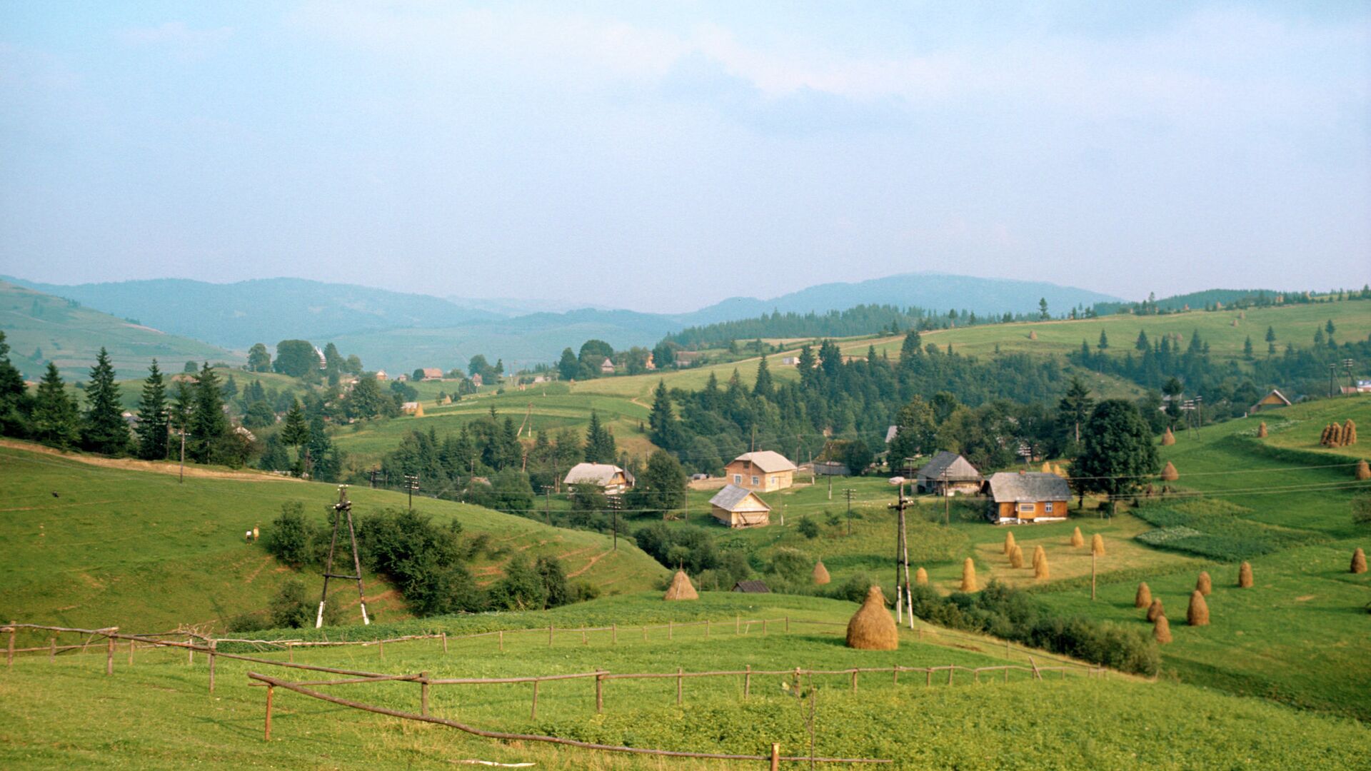 Вид на закарпатское село - РИА Новости, 1920, 21.06.2022