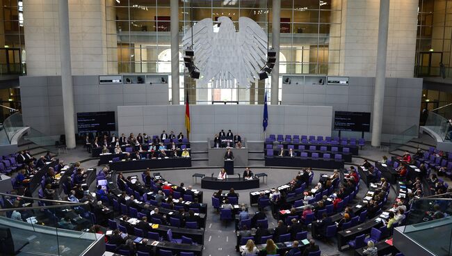 Заседание нижней палаты парламента Германии. АРхивное фото