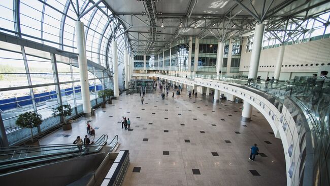 Новый сегмент пассажирского терминала в аэропорту Домодедово. Архивное фото