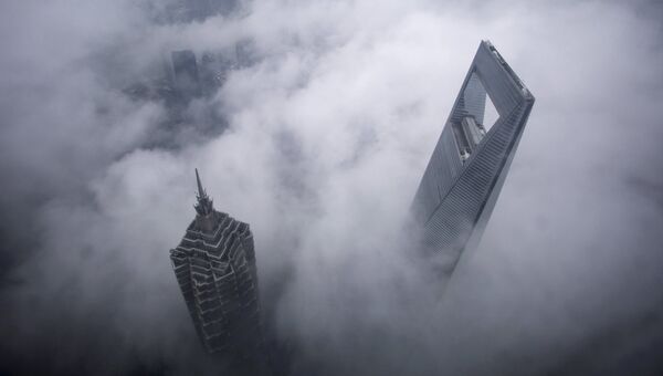 Небоскребы Шанхайского всемирного финансового центра