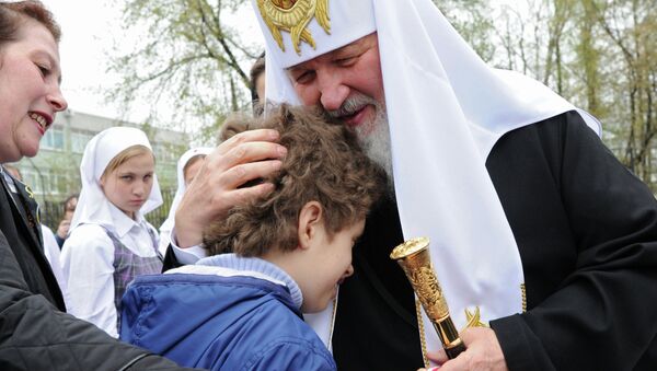 Патриарх Кирилл посетил реабилитационный центр для детей