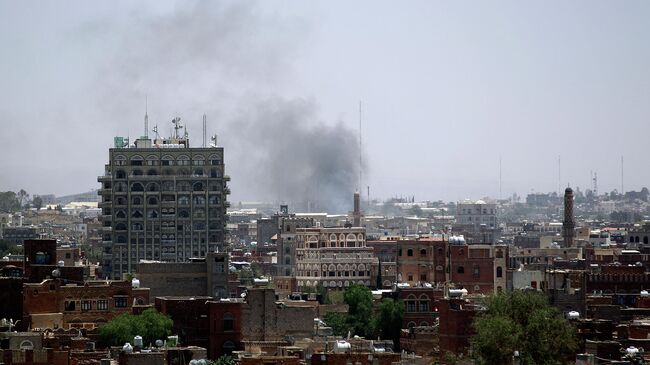 Вид на столицу Йемена город Сану