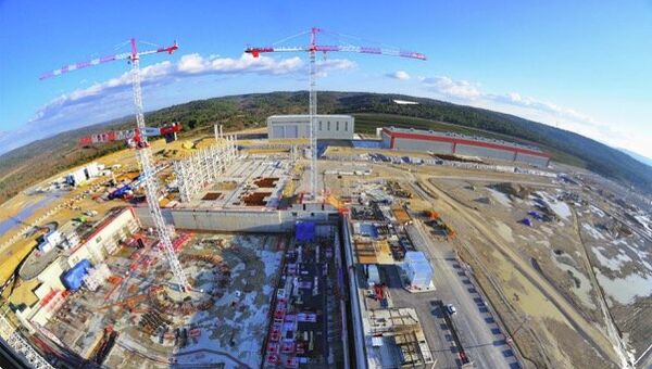Строительство международного термоядерного экспериментального реактора (ИТЭР). Архивное фото