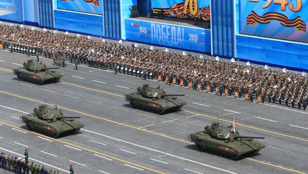 Военный парад в ознаменование 70-летия Победы. Архивное фото