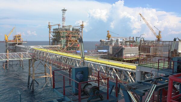 Нефтяная платформа СП Вьетсовпетро во Вьетнаме. Архивное фото