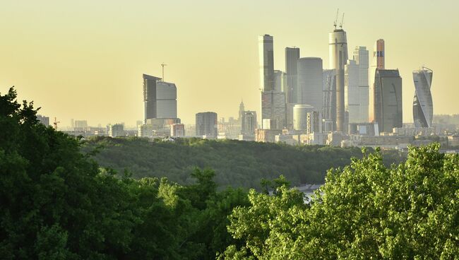 Вид на Московский международный деловой центр Москва-Сити. Архивное фото