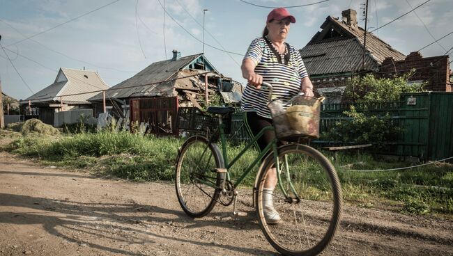 Последствия обстрела Горловки в Донецкой области. Архивное фото