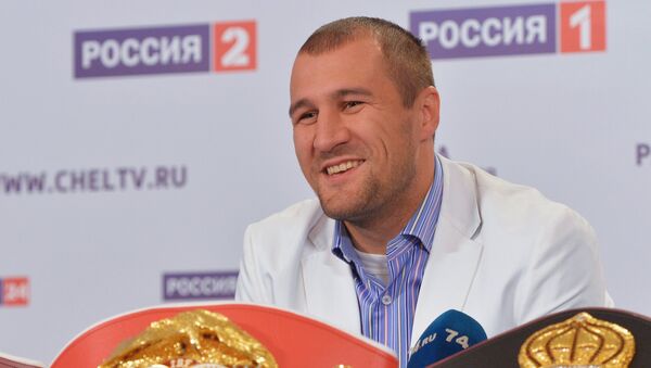 Чемпион мира по боксу в полутяжелом весе Сергей Ковалев. Архивное фото