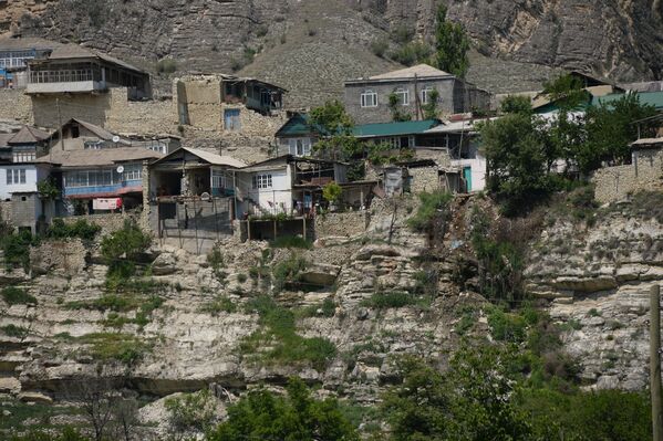 Горное селение Чалда в Дагестане