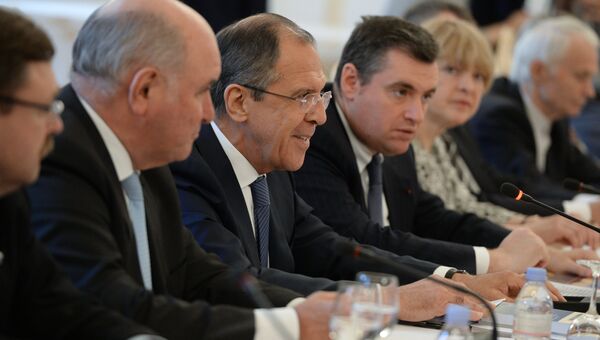 Встреча С.Лаврова с участниками Всемирного координационного совета российских соотечественников за рубежом