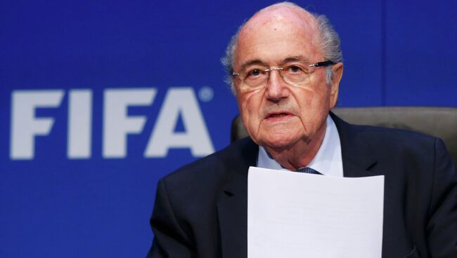 Йозеф Блаттер на заседании исполкома ФИФА, 30 мая 2015