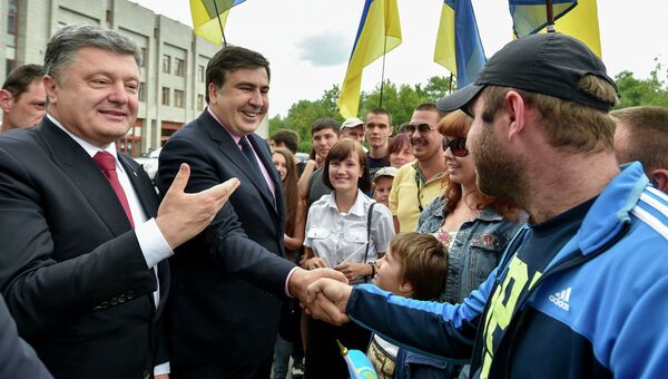 Президент Украины Петр Порошенко назначил Михаила Саакашвили главой Одесской области. Архивное фото