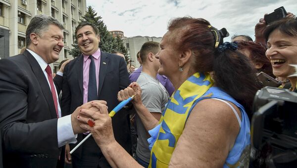 Президент Украины Петр Порошенко назначил Михаила Саакашвили главой Одесской области