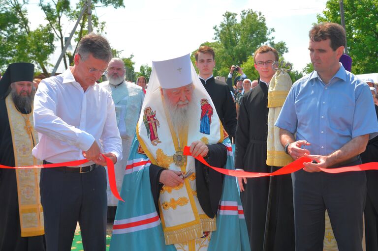 Открытие мемориального комплекса в Шарапово