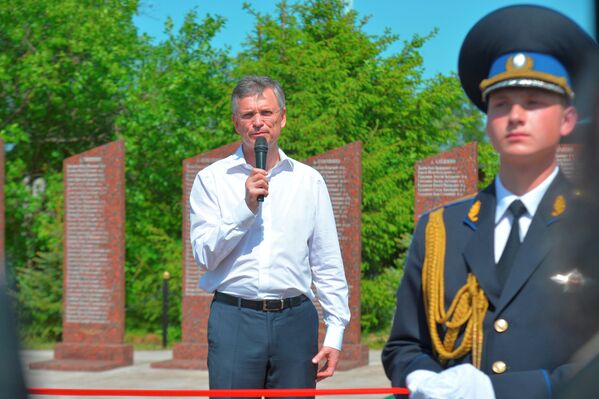 Открытие мемориального комплекса в Шарапово