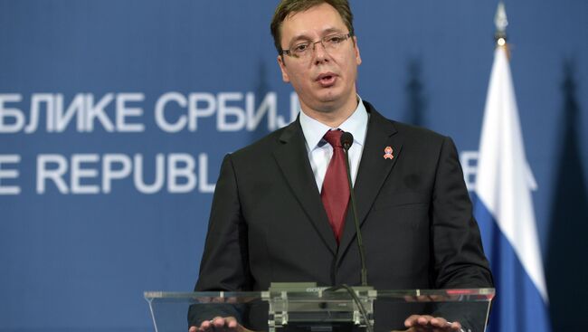 Председатель правительства Республики Сербия Александр Вучич. Архивное фото