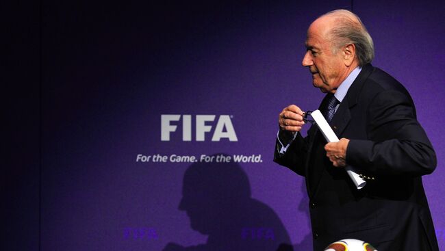 Президент ФИФА Йозеф Блаттер. 2 июня 2015