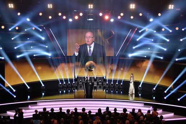 Президент ФИФА Йозеф Блаттер на церемонии награждения ФИФА в Цюрихе