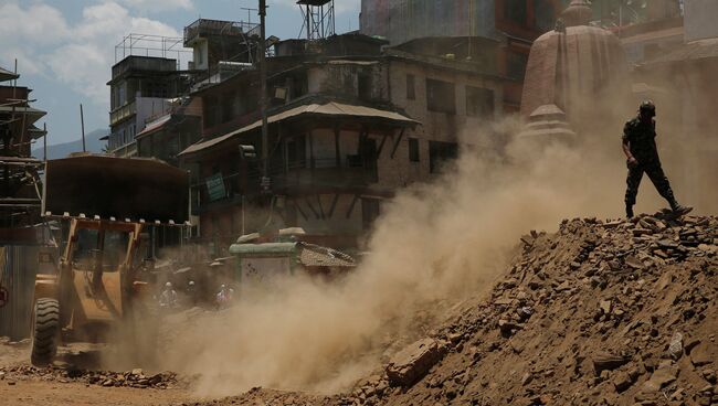 Ситуация в Непале после землетрясений. Архивное фото
