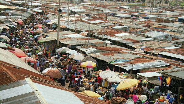 Рынок. Гана, Африка. Архивное фото