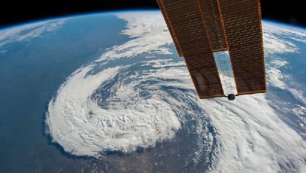 Буря над Казахстаном – вид из космоса