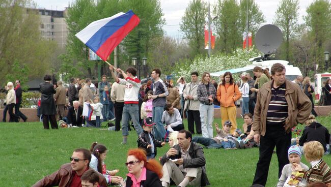 На Поклонной горе в День Победы. Архивное фото