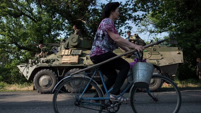 Силы ВСУ в Марьинке. Архивное фото