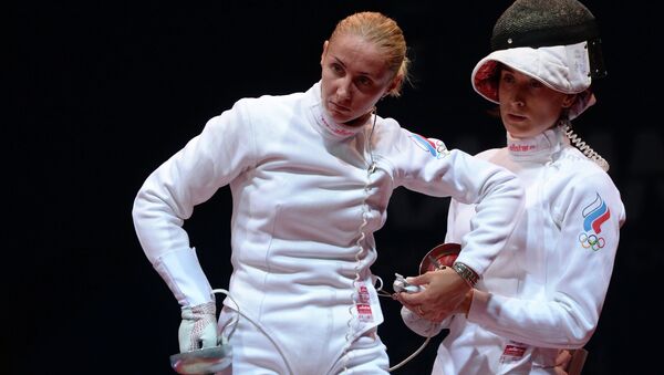 Российская спортсменка Виолетта Колобова (слева). Архивное фото