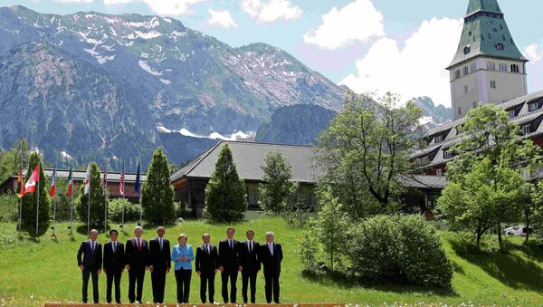 Встреча лидеров Большой семерки в баварском замке Эльмау на юге Германии
