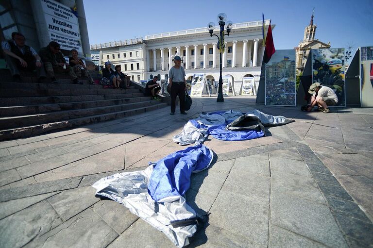 Палаточный лагерь в центре Киева