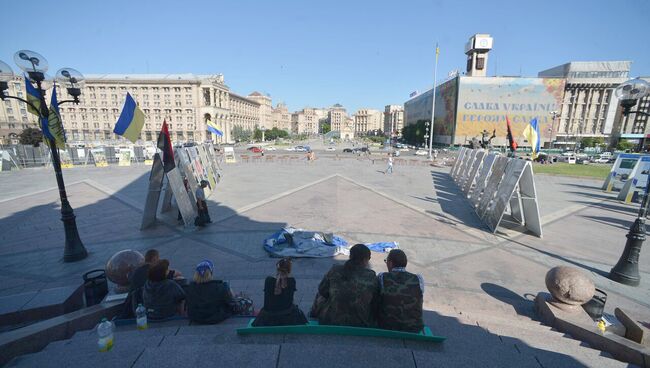 Палаточный лагерь в центре Киева