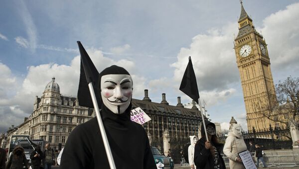 Акция Occupy Democracy в Лондоне