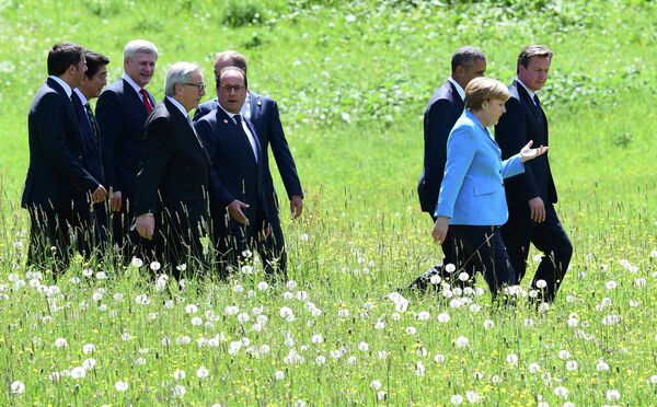 Участники саммита G7 в Германии