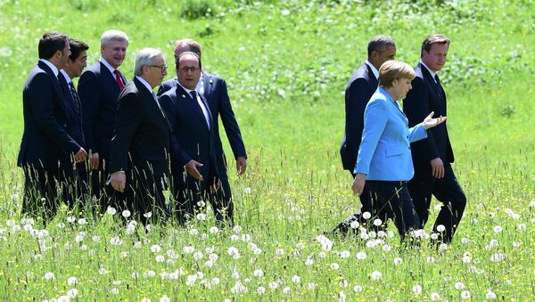 Участники саммита G7 в Германии. Архивное фото