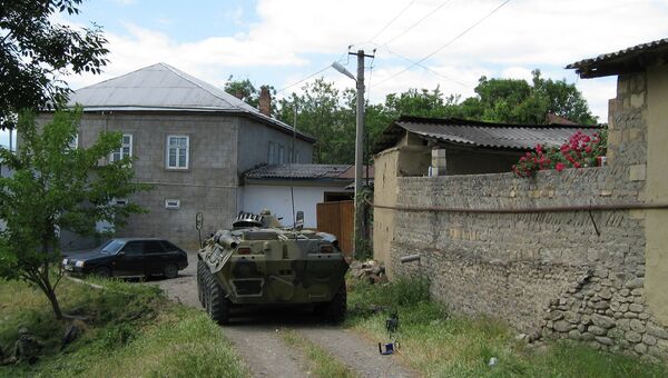 Оперативная группа НАК возле дома, принадлежавшего пособникам южной бандгруппы в Дагестане