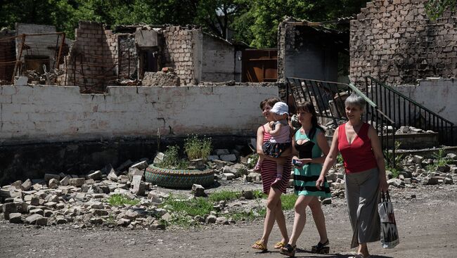 Жители Донецкой области. Архивное фото