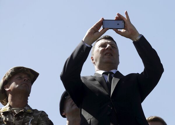 Президент Латвии Раймондc Вейонис на учениях НАТО Удар сабли