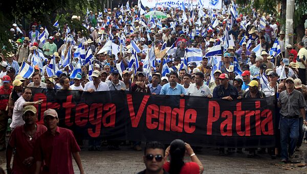 Протесты против строительства межокеанского канала в Никарагуа, 13 июня 2015