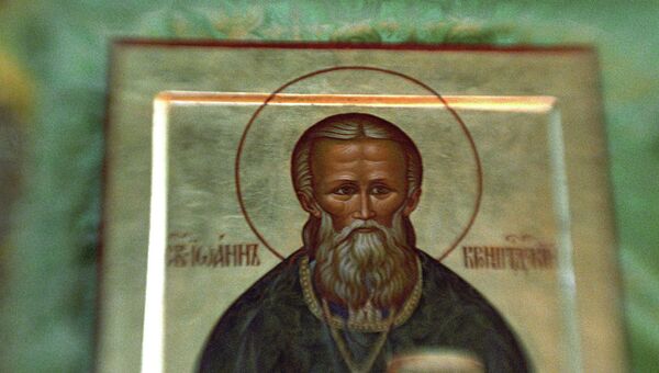 Икона Святого Праведного Иоанна Кронштадского. Архивное фото