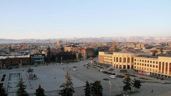 Вид на Гюмри, Армения. Архивное фото