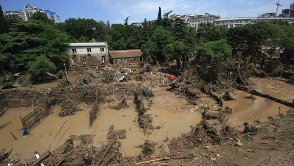 Последствия наводнения в Тбилиси. Архивное фото