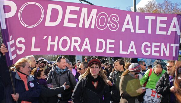 Акция Podemos. Архивное фото