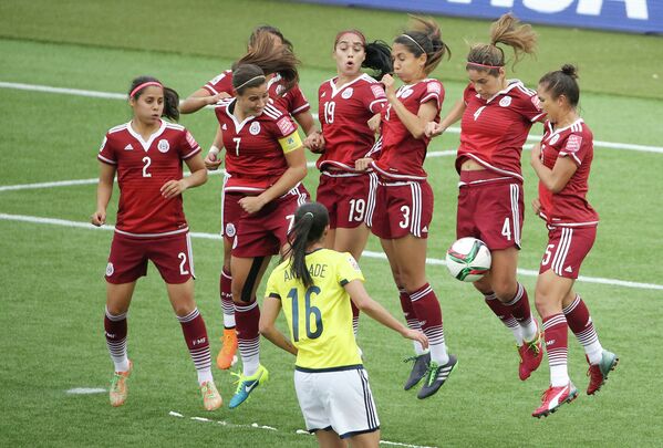 Чемпионат мира по футболу среди женщин 2015. Матч между Мексикой и Колумбией