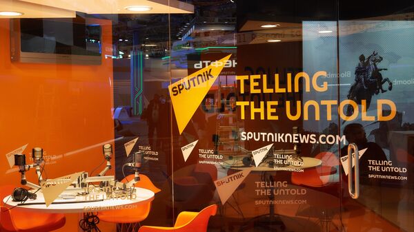Павильон международного информационного бренда Sputnik. Архивное фото