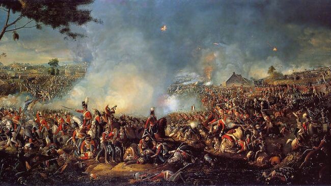 Картина «Битва при Ватерлоо». Вильям Сэдлер