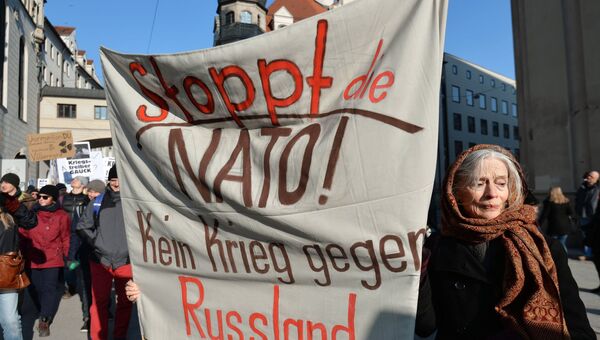 Акции протеста против НАТО в Мюнхене. Архивное фото.