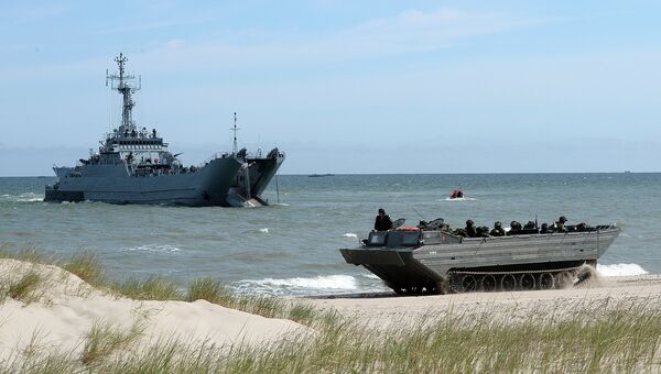 Военно-морские учения стран Балтии. Архивное фото