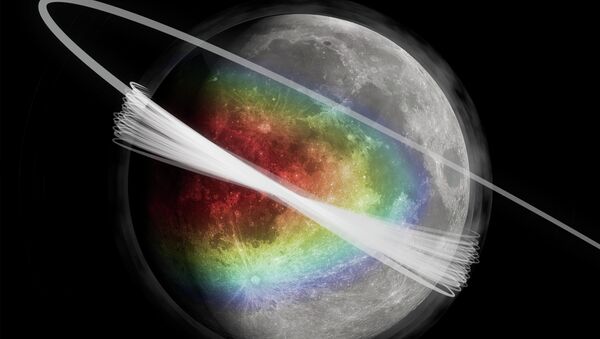 Так художник представил себе процесс рождения облака пыли над Луной